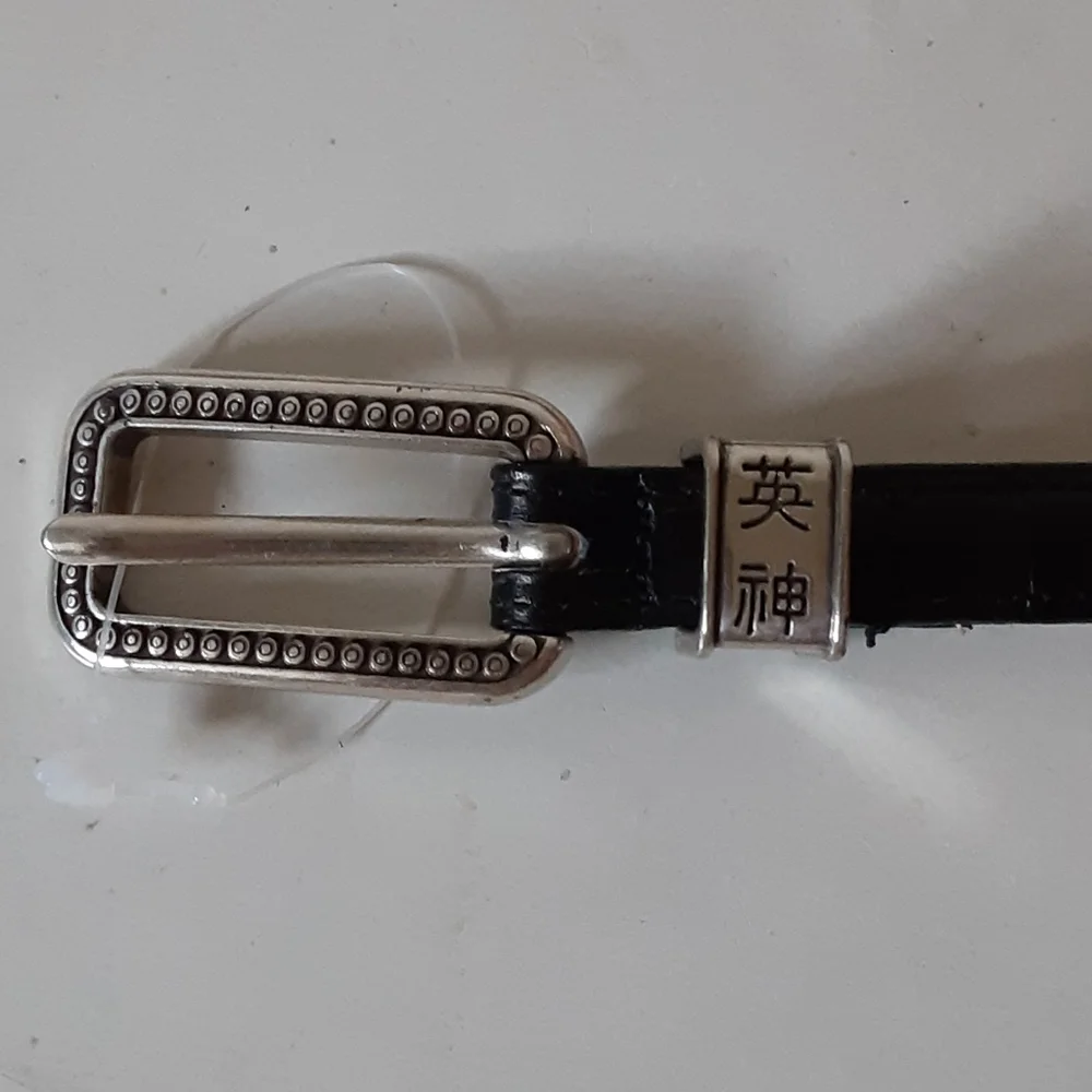 Brighton Alligator embossed gray stone belt L/34